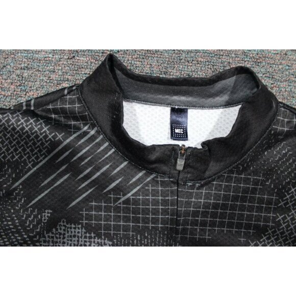 MEC Mountain Equipment CO-OP Cycling Full Zip Jersey Womens Medium Black Gray - Picture 2 of 4
